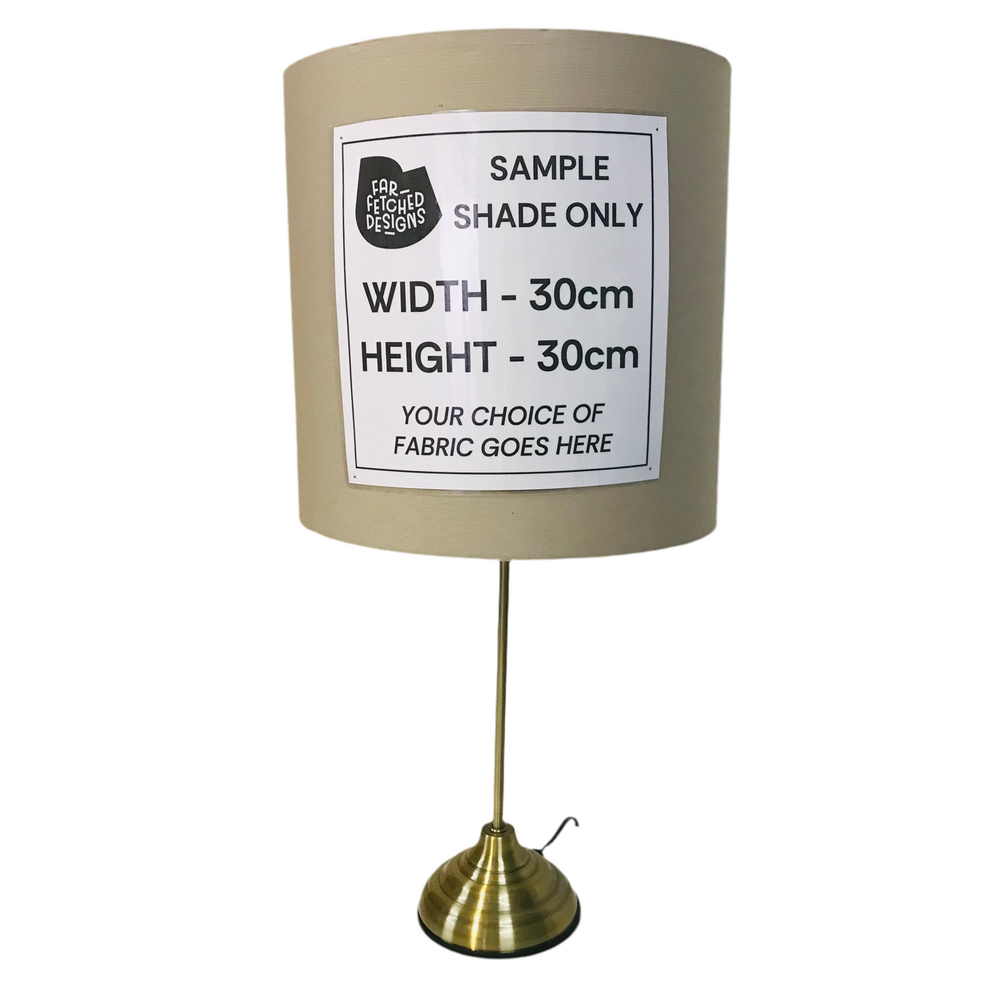 Lamp Base Only - Brass Stick Table Lamp