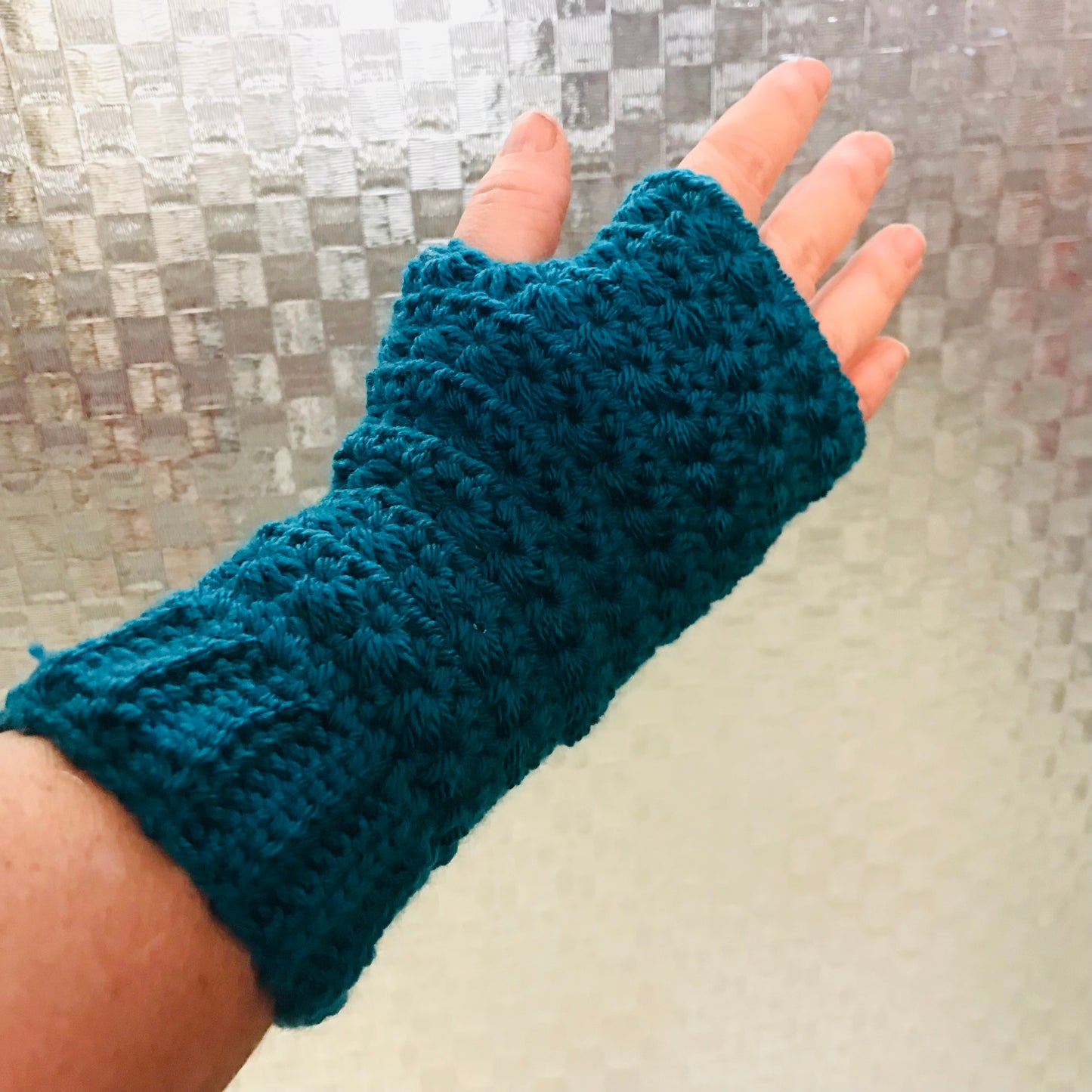 Crochet fingerless gloves - various colours