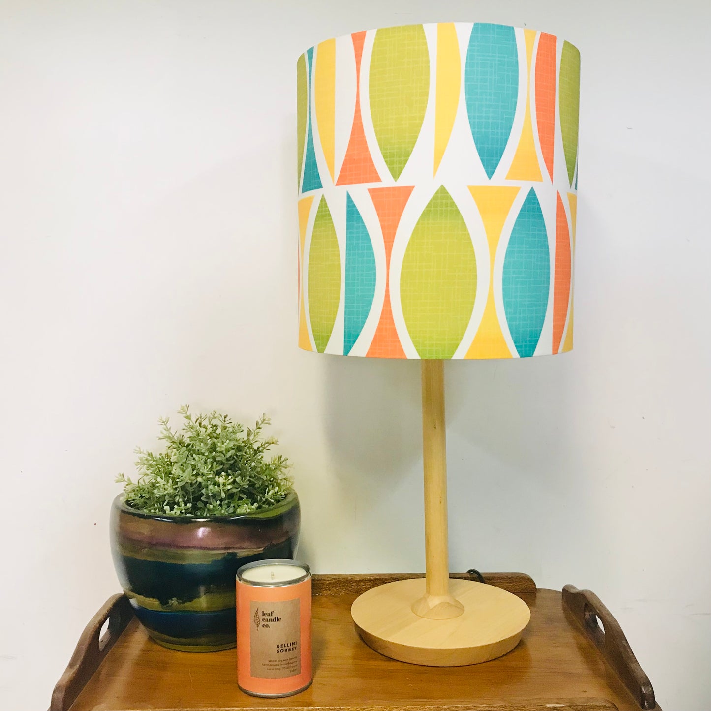 Custom Lamp Shade only - Retro Modern Tiki