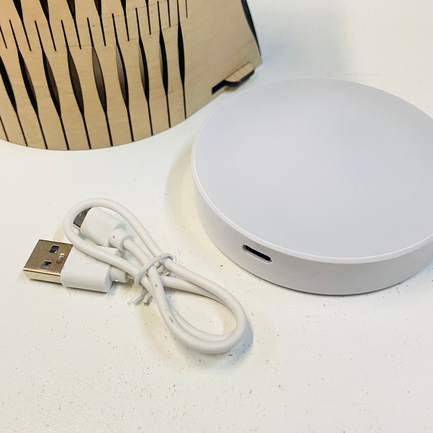 Bubble Cordless Lamp - Blackwood with Charcoal/Olive