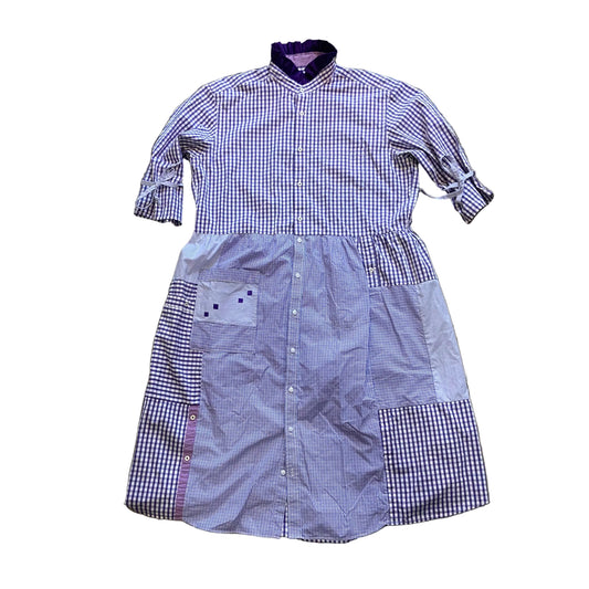 Scarecrow Dress - Lilac Checks