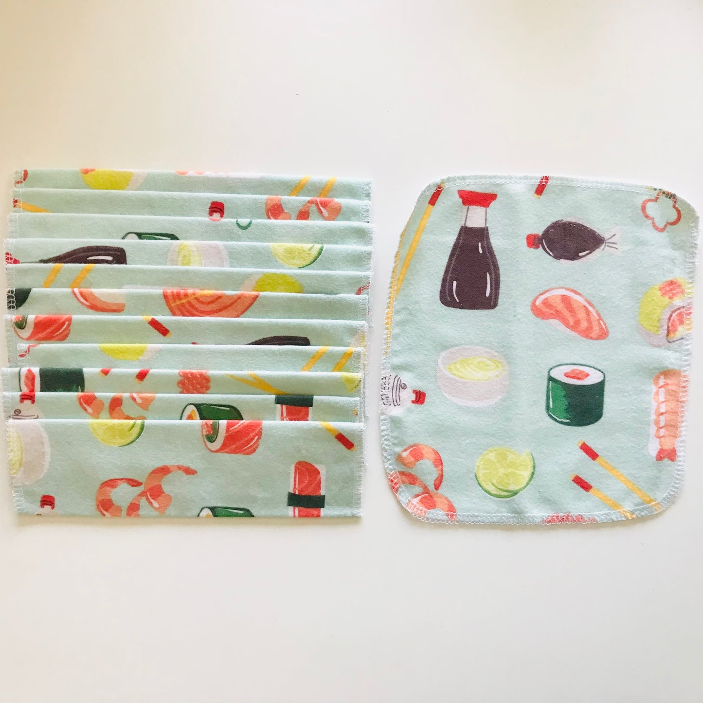 No Waste Reusable Baby Wipes - pack of 12