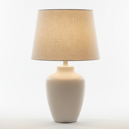 Custom Lamp Shade only - Basics - Supreme Homespun 100% Cotton / Natural Seed