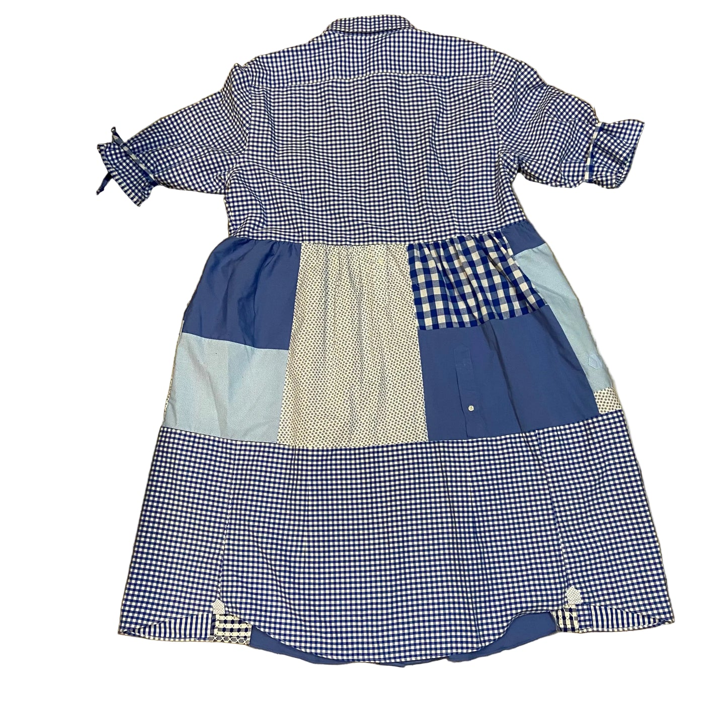 Scarecrow Dress - Electric Blue Checks