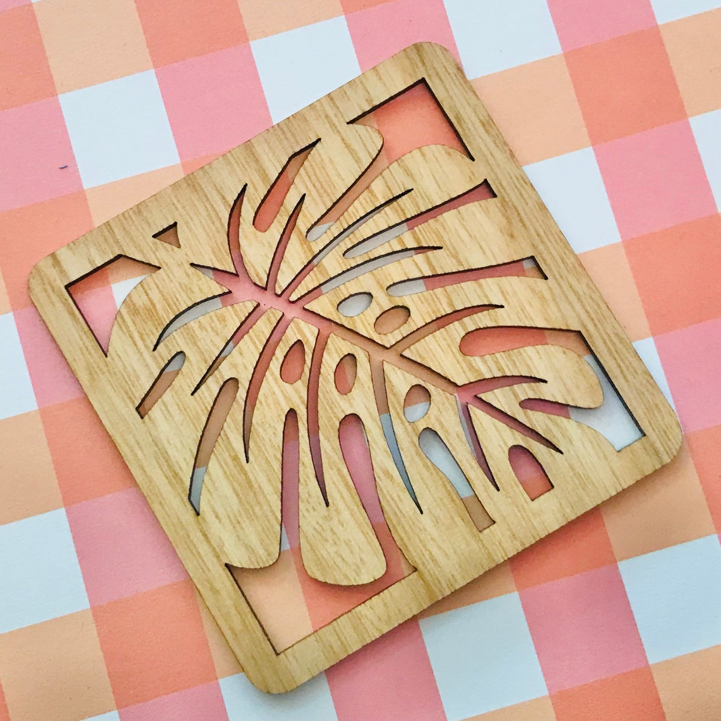 Laser Cut & Engraved Australian Sustainable Timber Individual Coasters