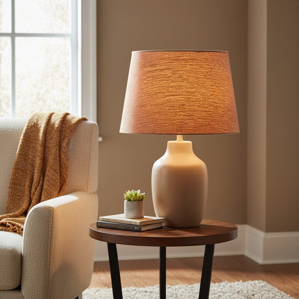 A close-up of a textured fabric or wallpaper material in a warm tan or light brown color, showing a fine horizontal ribbed pattern.