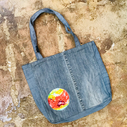 Hottest Earth Climate Change Up-Cycled Handmade Denim Tote Bags
