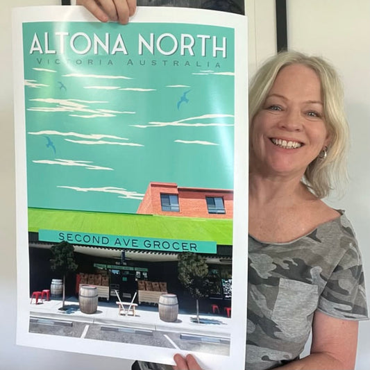 Vintage Poster - Altona North Altona Fresh Second Ave Grocer