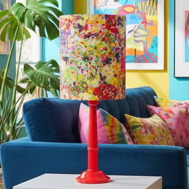 Custom Lamp Shade only - Impressionist Floral