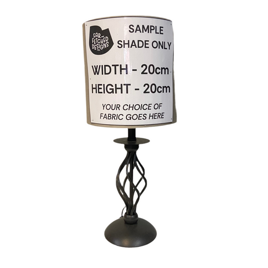 Lamp Base Only - Twisted Iron Table Lamp