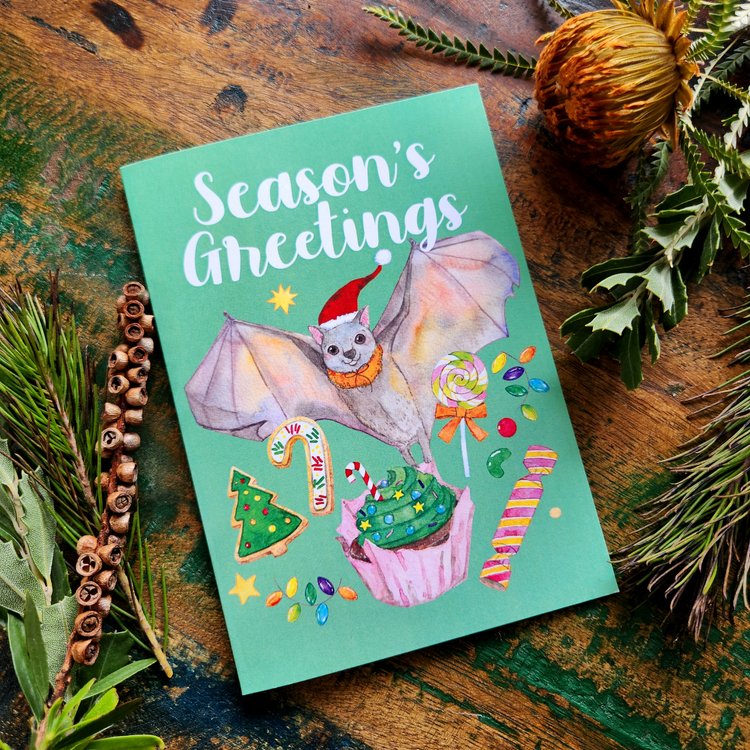 Watercolour Christmas Cards - Australian animals and food