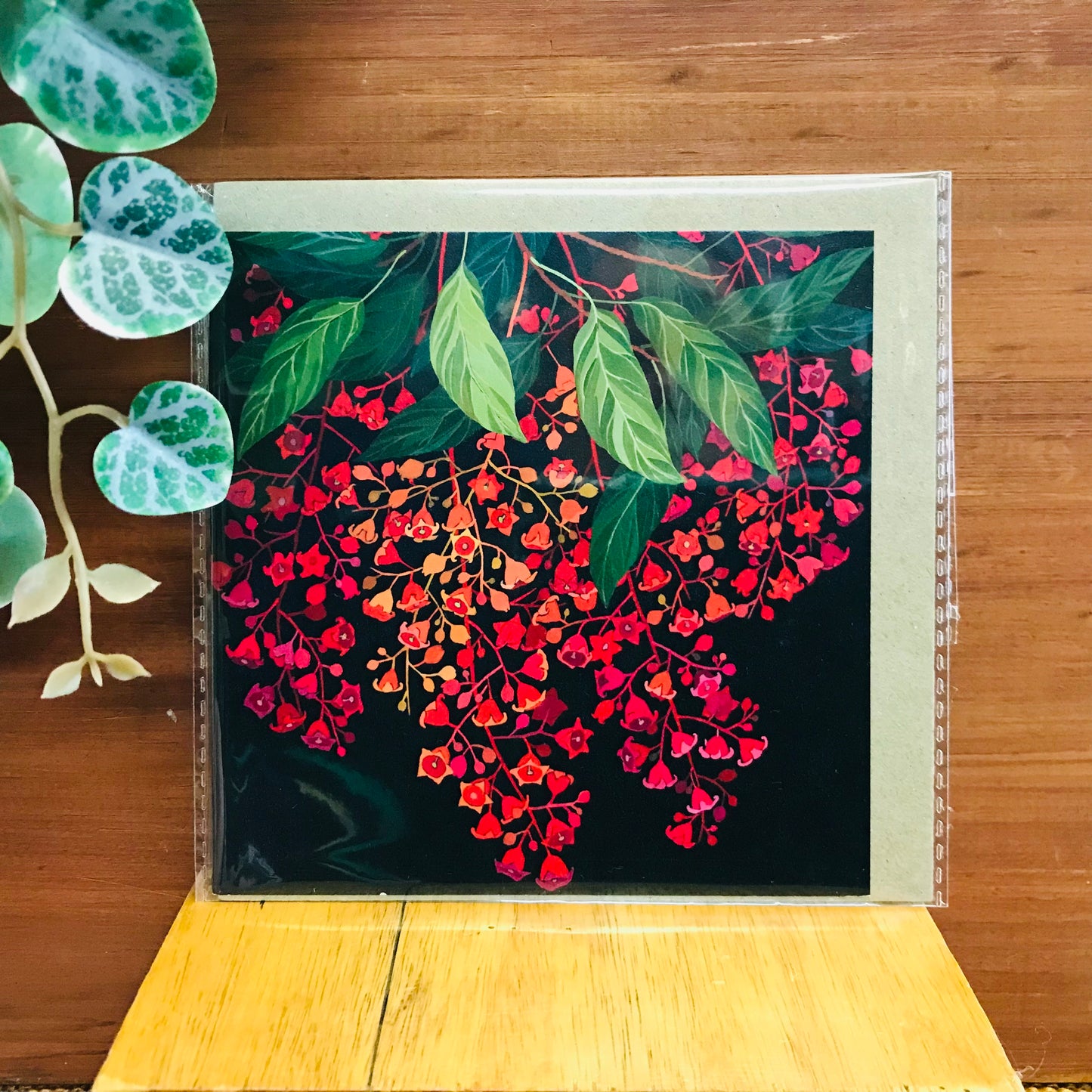 Flora Square Blank Greeting Cards