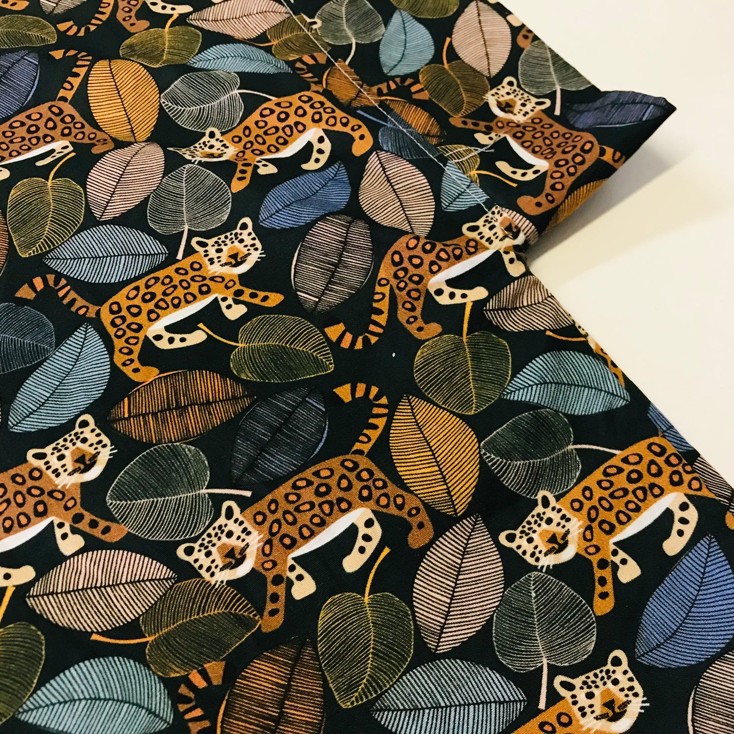 Handmade Women’s Box Top - Cheetah Forest (S/M)