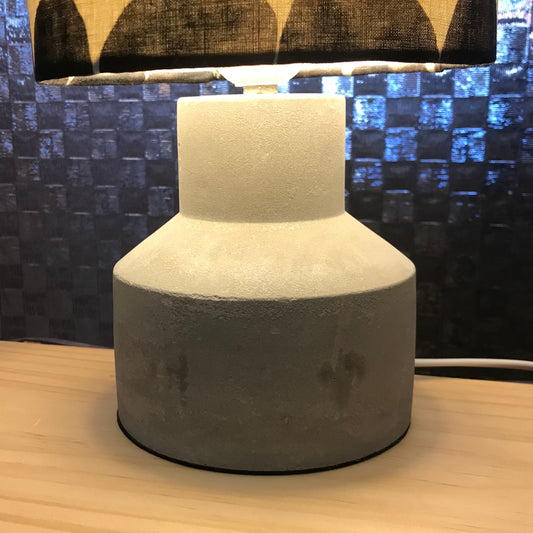 Linen Spots on Concrete Table Lamp