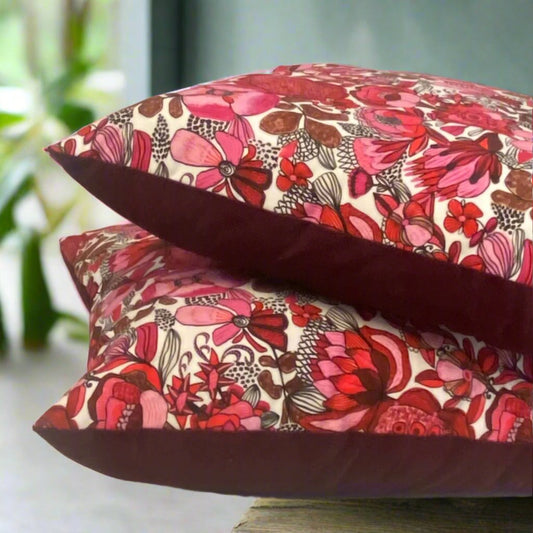 Cushion - PINK FLEURS