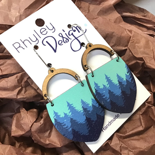 Bamboo Two Piece Earrings