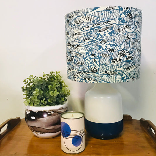 Custom Lamp Shade only - Blue Oceans