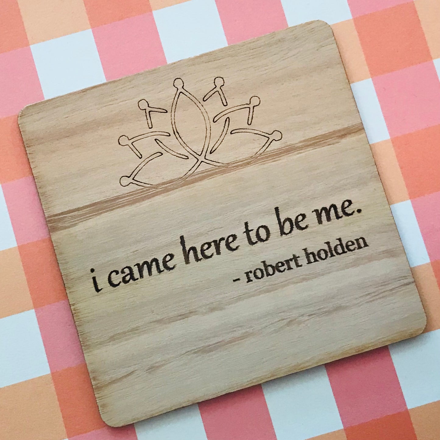 Laser Cut & Engraved Australian Sustainable Timber Individual Coasters