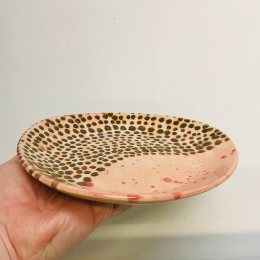 Handcrafted Pottery SAP Plate - Leopard