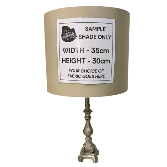 Lamp Base Only - Acrylic Mock Pewter Table Lamp