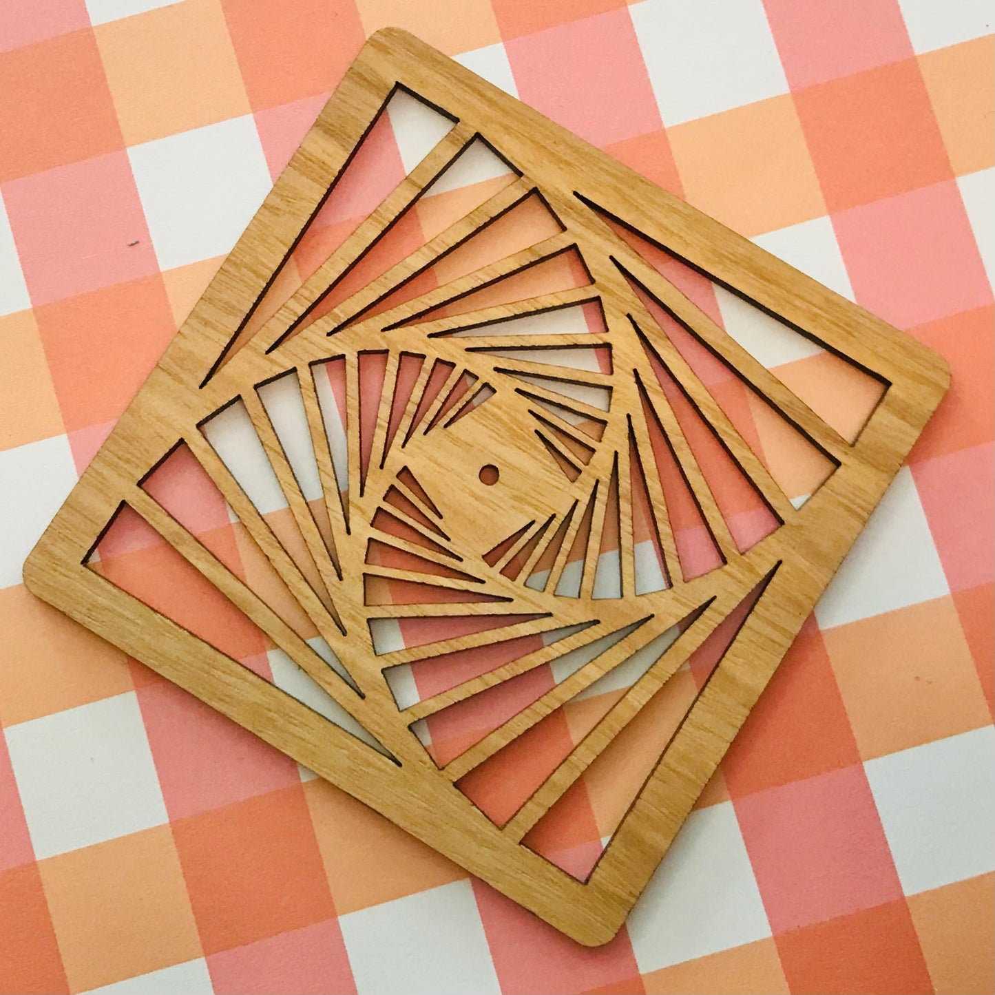 Laser Cut & Engraved Australian Sustainable Timber Individual Coasters