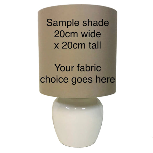 Lamp Base Only - small white ceramic table lamp