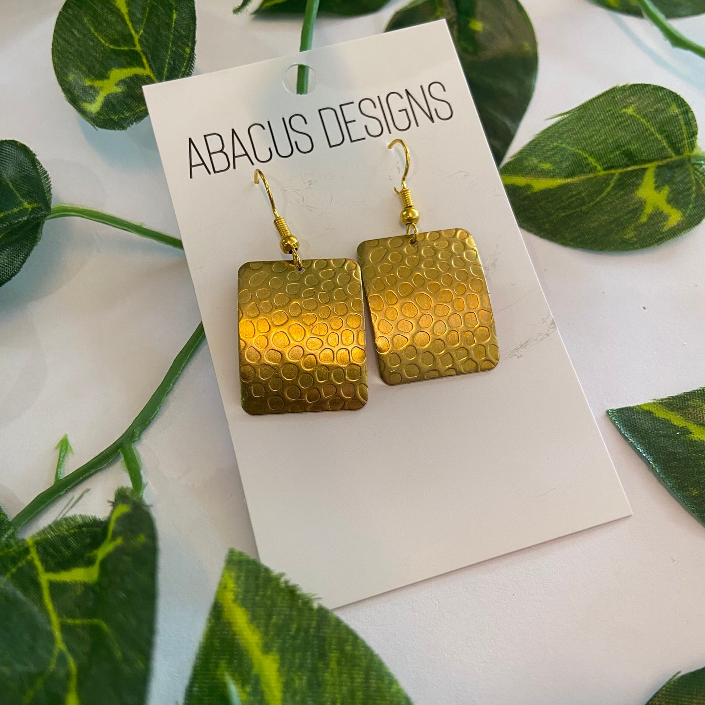 Brass Dangle Earrings