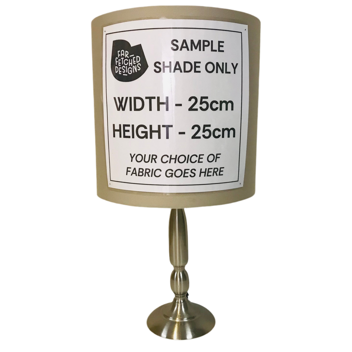 Lamp Base Only - Brushed Metal Chrome Turned Table Lamp