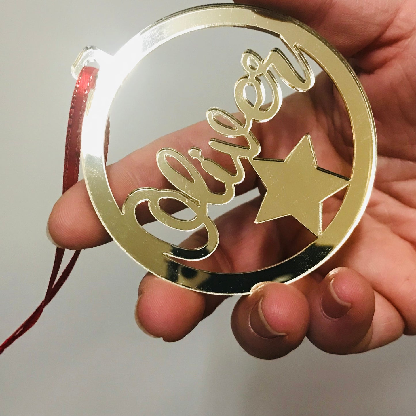 Christmas Personalised Decorations - Lasercut Acrylic