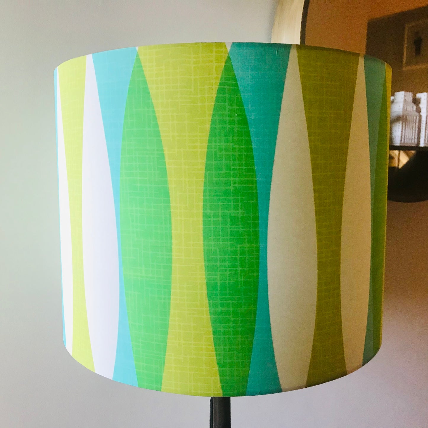 Custom Lamp Shade only - Atomic Surf Waves