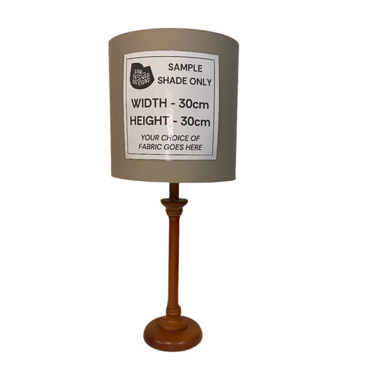 Lamp Base Only - Timber Candlestick Table Lamp