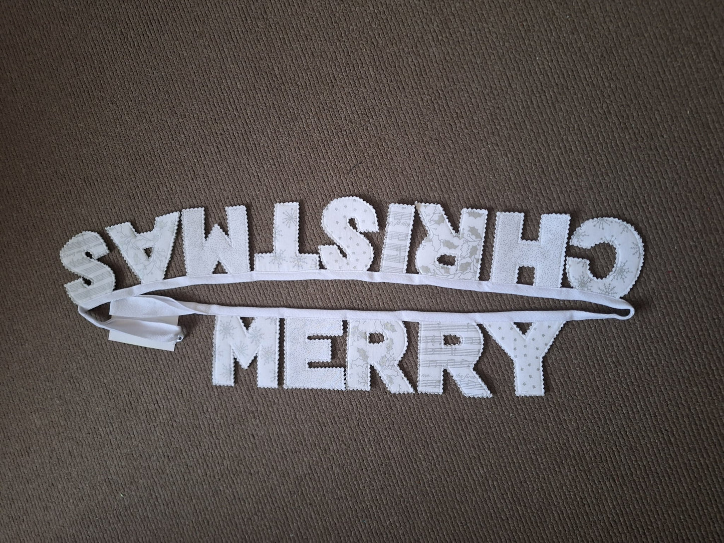 Handmade Fabric Christmas Bunting