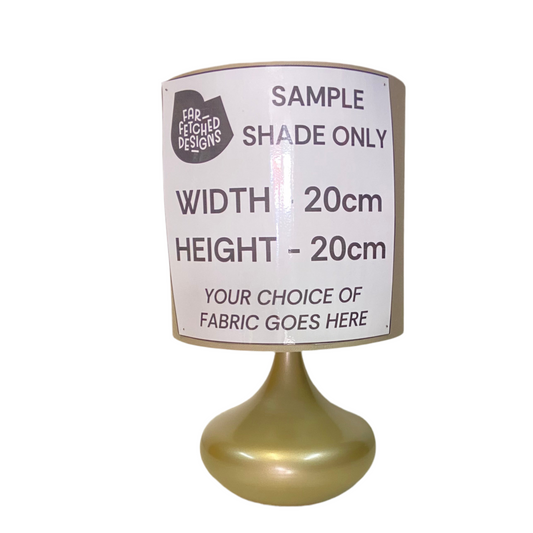 Lamp Base Only - Bulb Squat Table Lamp in Gold Tones