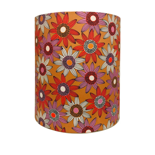 Autumn Daisies Timber Table Lamp