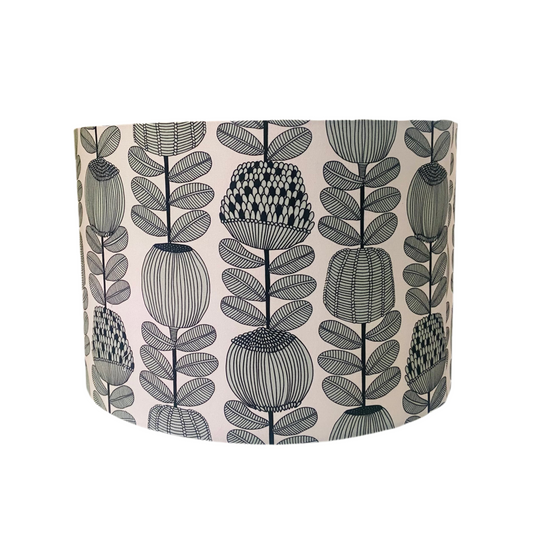 Vintage Genie Table Lamp with Banksia Stems Shade