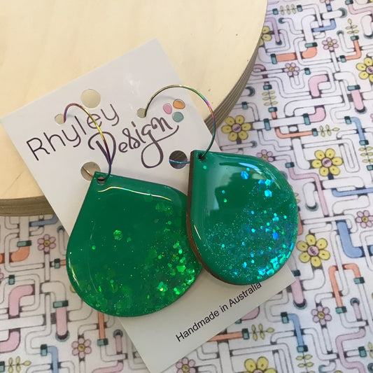 Christmas Bauble Statement Earrings