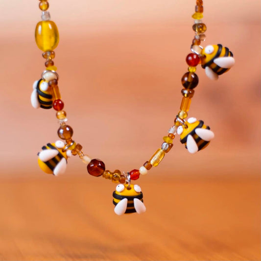 Handmade Bees Necklace