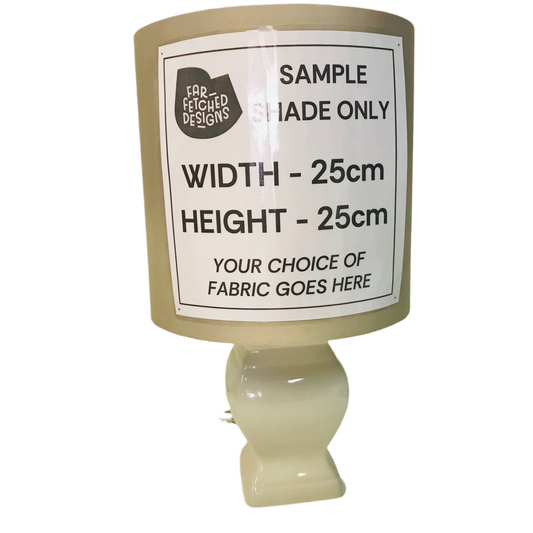 Lamp Base Only - Light Fawn Shaped Squared Small Table Lamp