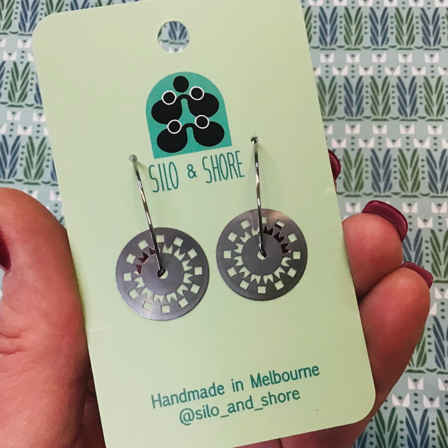 Stainless Steel Statement Earrings - Deco Range