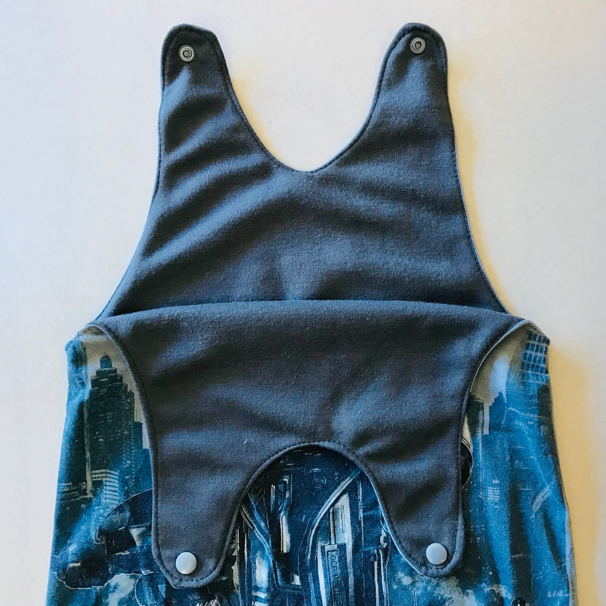 Baby Toddler Long Romper - UPCYCLED TEE Robocop