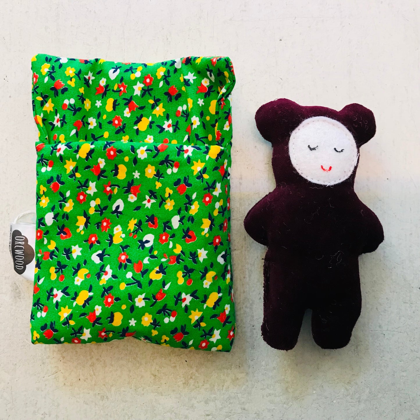 Handmade OOAK Mini Sleepy Bear with Sleeping Bag