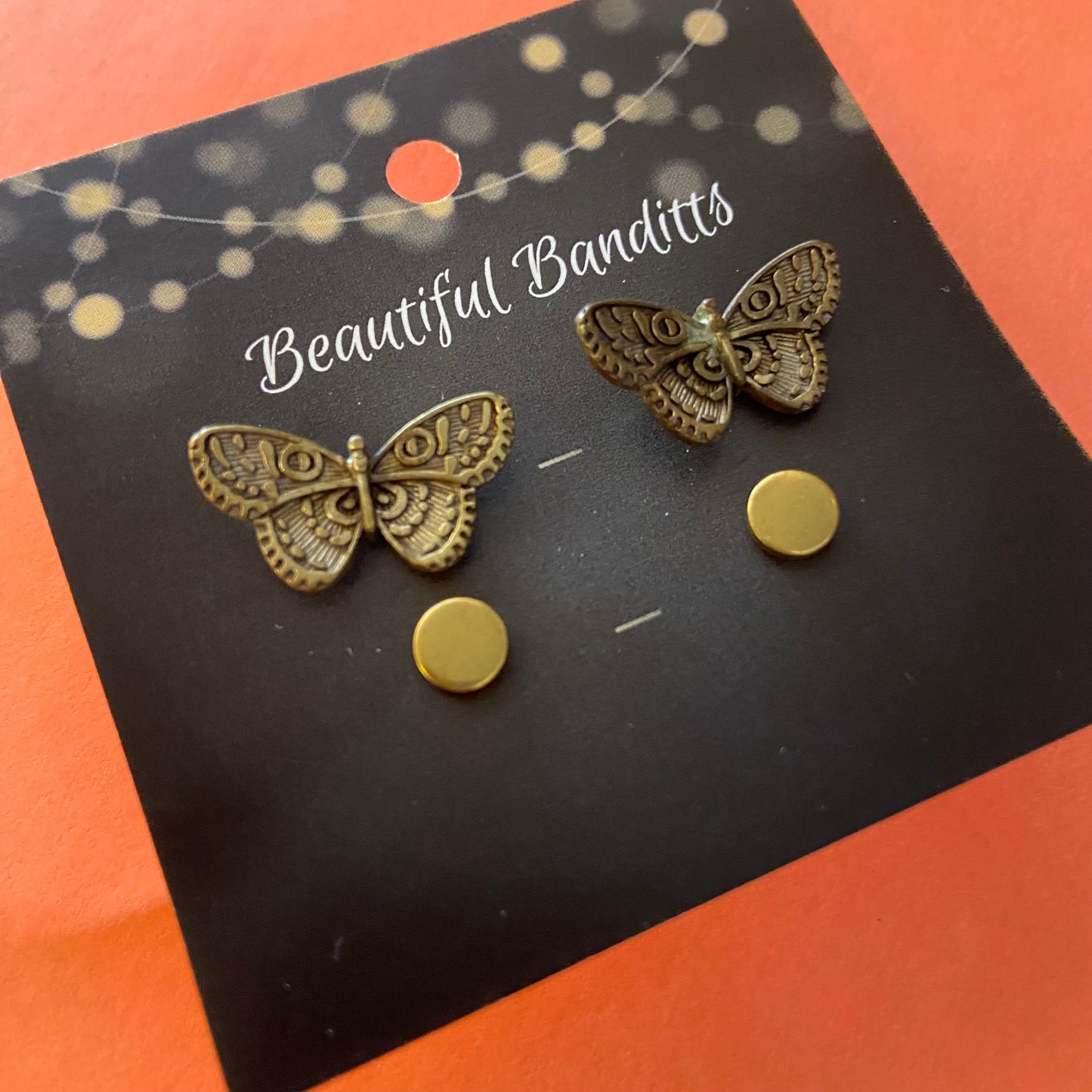 Mixed Metal Stud Earrings - Duo Set