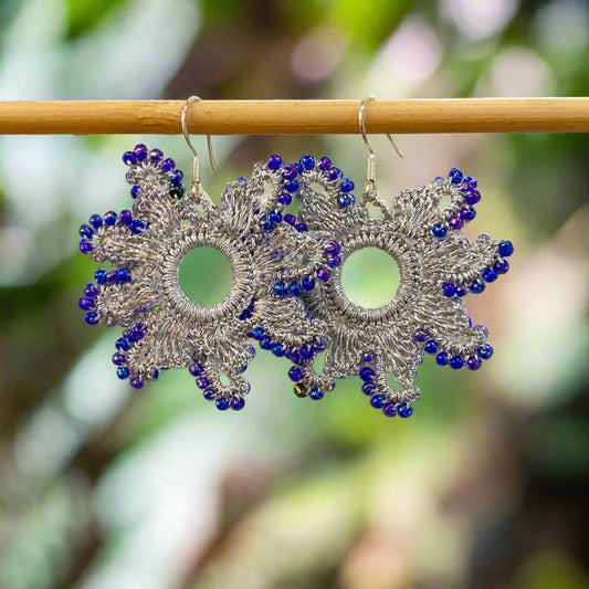 Handcrafted Crochet Earrings - Bead Range