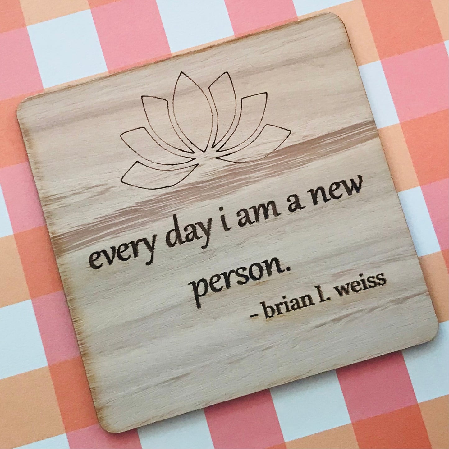 Laser Cut & Engraved Australian Sustainable Timber Individual Coasters