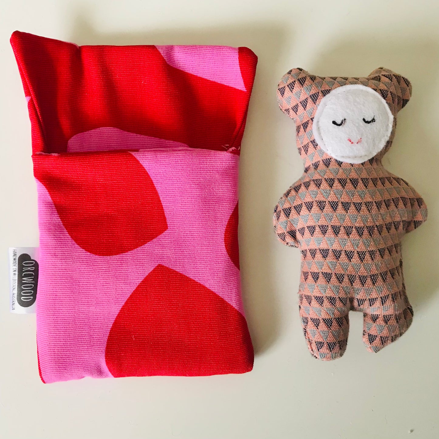 Handmade OOAK Mini Sleepy Bear with Sleeping Bag