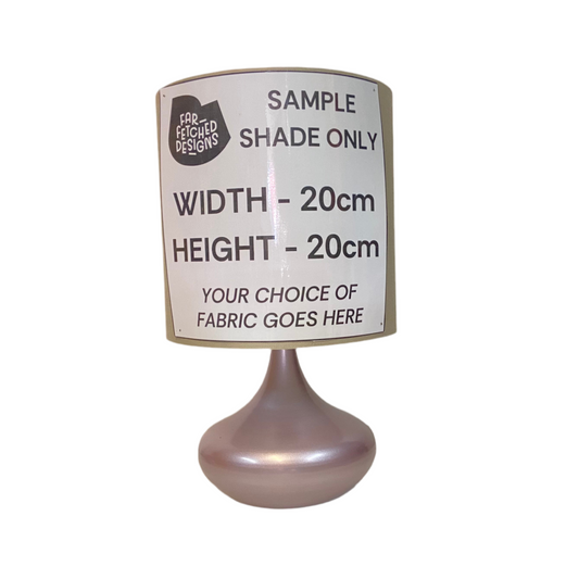 Lamp Base Only - Bulb Squat Table Lamp in Pink Tones