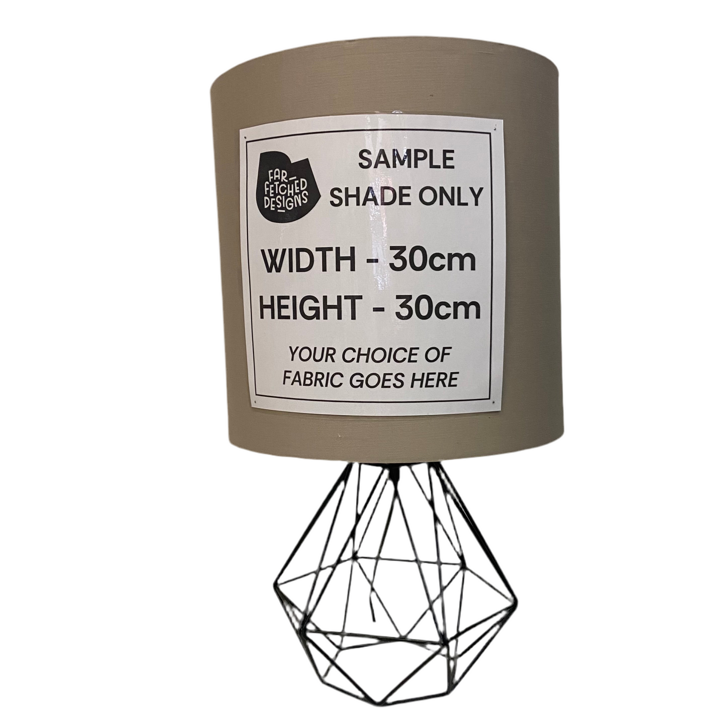 Lamp Base Only - Black Caged Sphere Table Lamp
