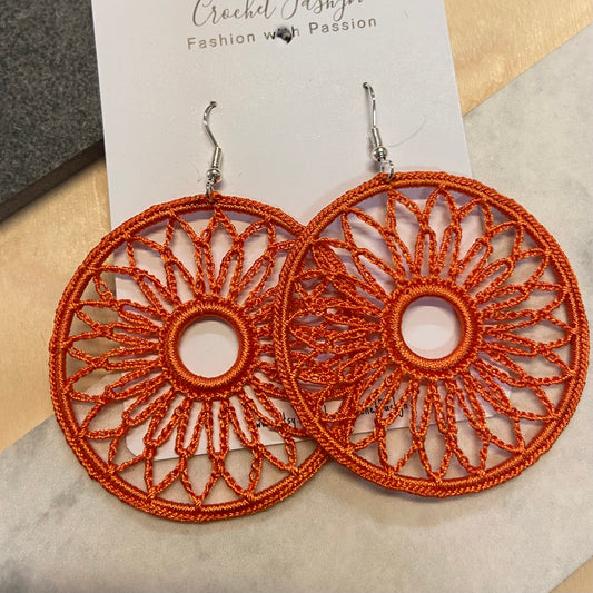 Handcrafted Crochet Sphere Earrings