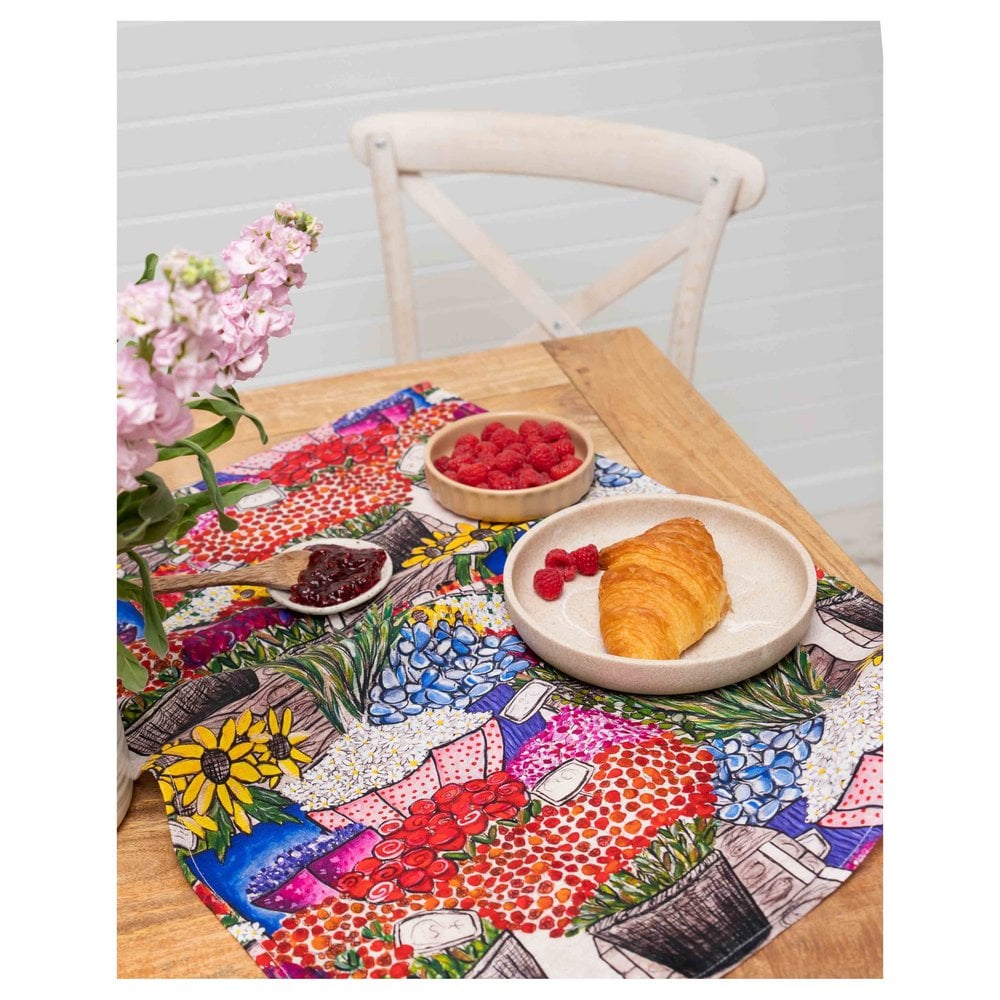Original Art Print Linen Tea Towel
