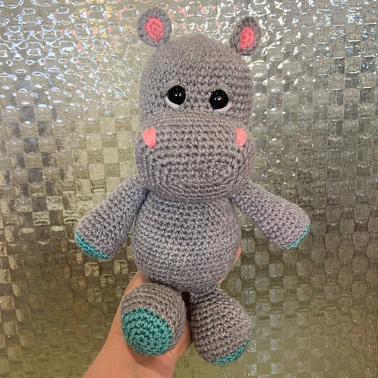 Crochet Hippo Toy